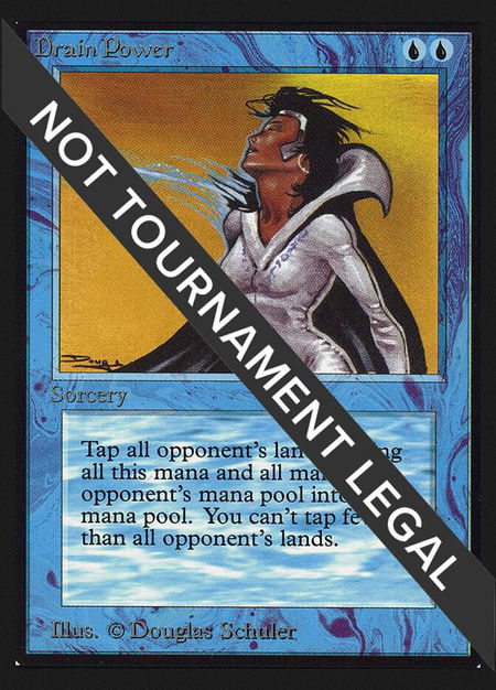 Drain Power (IE) trading card from International Edition Drain Power (IE) - International Edition Magic: The Gathering trading card