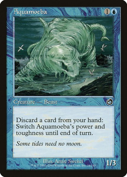 Aquamoeba trading card from Torment Aquamoeba - Torment Magic: The Gathering trading card