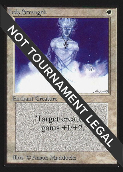 Holy Strength (IE) trading card from International Edition Holy Strength (IE) - International Edition Magic: The Gathering trading card