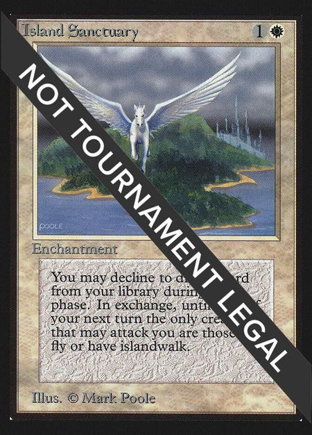 Island Sanctuary (IE) trading card from International Edition Island Sanctuary (IE) - International Edition Magic: The Gathering trading card