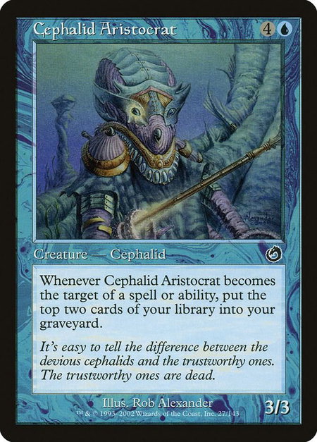 Cephalid Aristocrat - Torment Magic: The Gathering trading card