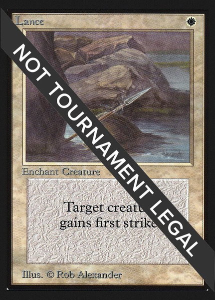 Lance (IE) trading card from International Edition Lance (IE) - International Edition Magic: The Gathering trading card