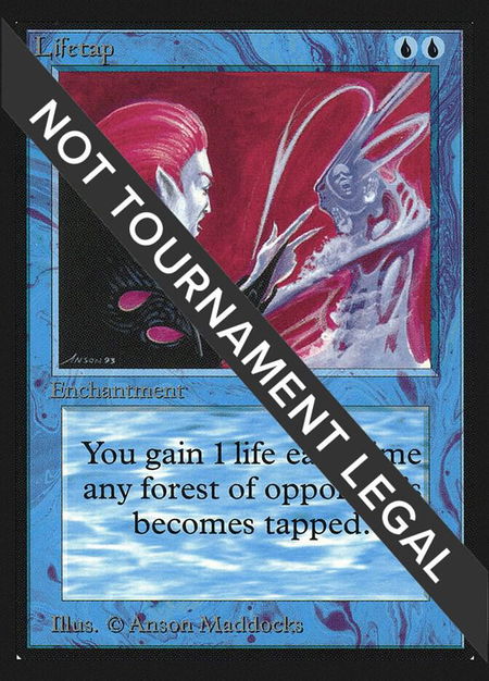 Lifetap (IE) trading card from International Edition Lifetap (IE) - International Edition Magic: The Gathering trading card