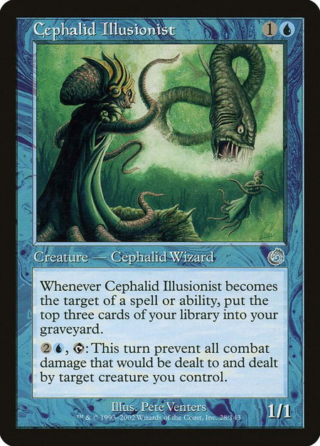 Cephalid Illusionist - Torment Magic: The Gathering trading card