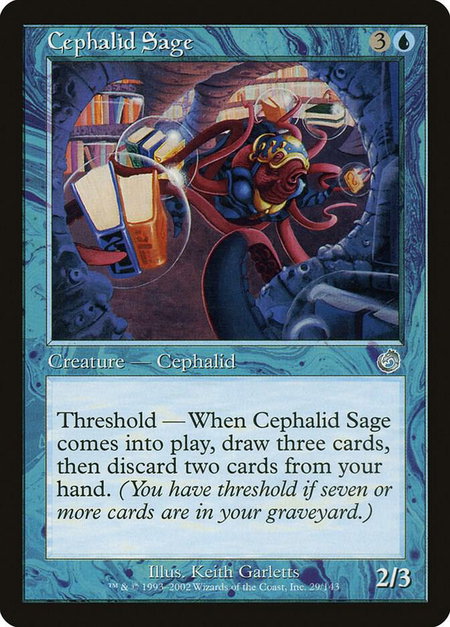 Cephalid Sage - Torment Magic: The Gathering trading card