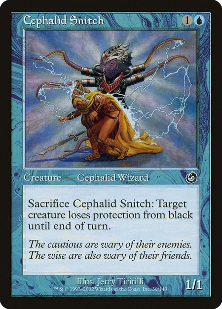 Cephalid Snitch - Torment Magic: The Gathering trading card