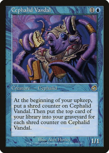 Cephalid Vandal - Torment Magic: The Gathering trading card