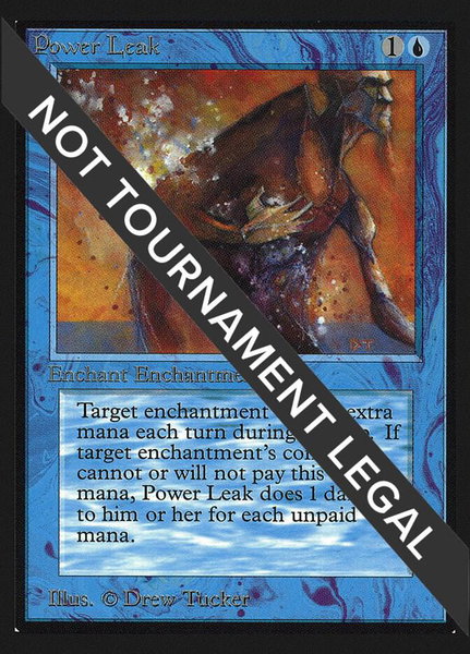 Power Leak (IE) trading card from International Edition Power Leak (IE) - International Edition Magic: The Gathering trading card