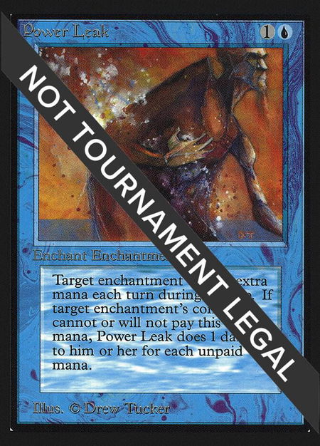 Power Leak (IE) trading card from International Edition Power Leak (IE) - International Edition Magic: The Gathering trading card