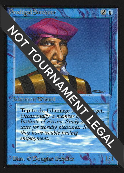 Prodigal Sorcerer (IE) trading card from International Edition Prodigal Sorcerer (IE) - International Edition Magic: The Gathering trading card