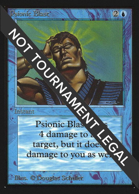 Psionic Blast (IE) trading card from International Edition Psionic Blast (IE) - International Edition Magic: The Gathering trading card