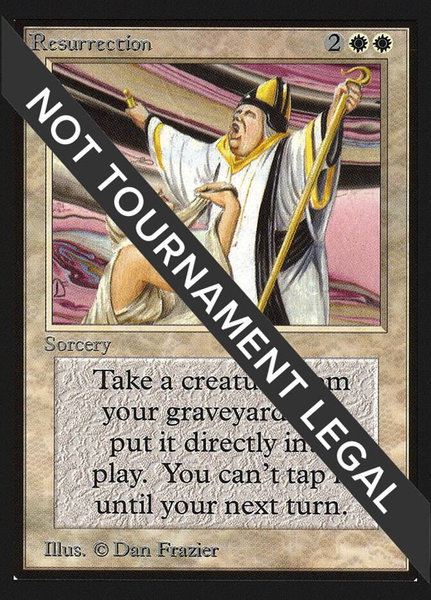 Resurrection (IE) trading card from International Edition Resurrection (IE) - International Edition Magic: The Gathering trading card