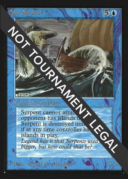 Sea Serpent (IE) trading card from International Edition Sea Serpent (IE) - International Edition Magic: The Gathering trading card