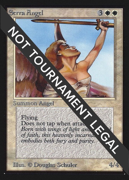 Serra Angel (IE) trading card from International Edition Serra Angel (IE) - International Edition Magic: The Gathering trading card