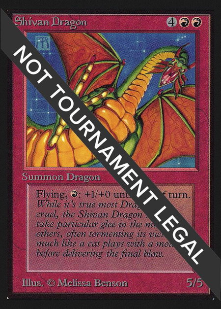 Shivan Dragon (IE) - International Edition Magic: The Gathering trading card