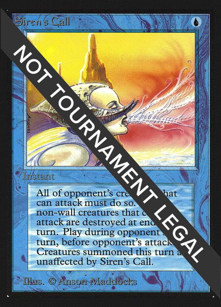 Siren's Call (IE) trading card from International Edition Siren's Call (IE) - International Edition Magic: The Gathering trading card