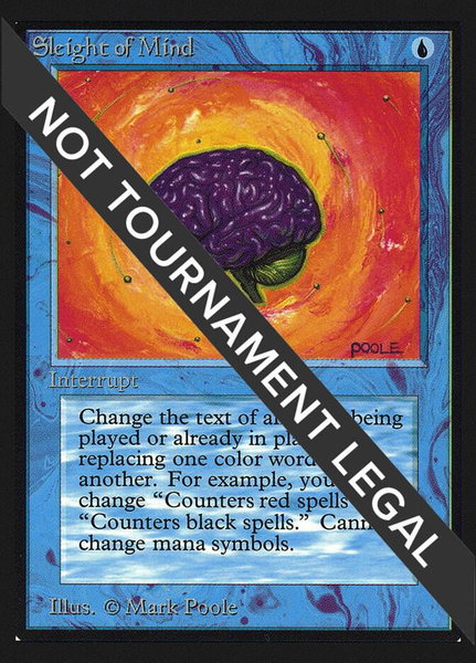 Sleight of Mind (IE) trading card from International Edition Sleight of Mind (IE) - International Edition Magic: The Gathering trading card