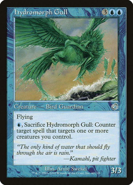 Hydromorph Gull trading card from Torment Hydromorph Gull - Torment Magic: The Gathering trading card