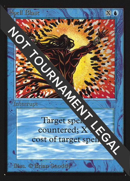 Spell Blast (IE) trading card from International Edition Spell Blast (IE) - International Edition Magic: The Gathering trading card