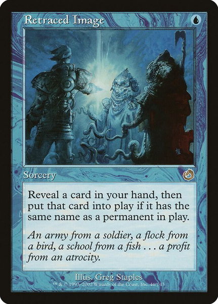 Retraced Image trading card from Torment Retraced Image - Torment Magic: The Gathering trading card