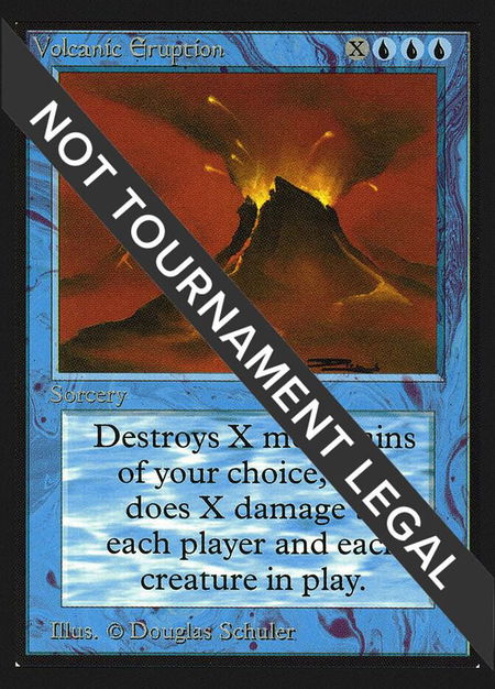 Volcanic Eruption (IE) trading card from International Edition Volcanic Eruption (IE) - International Edition Magic: The Gathering trading card