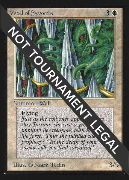 Wall of Swords (IE) trading card from International Edition Wall of Swords (IE) - International Edition Magic: The Gathering trading card