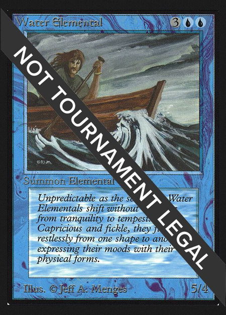 Water Elemental (IE) trading card from International Edition Water Elemental (IE) - International Edition Magic: The Gathering trading card