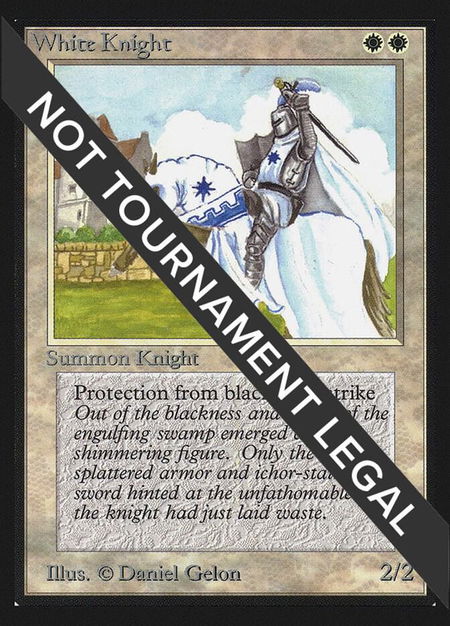 White Knight (IE) trading card from International Edition White Knight (IE) - International Edition Magic: The Gathering trading card