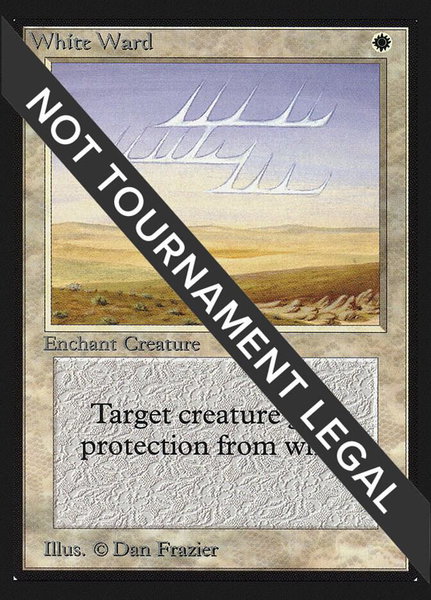 White Ward (IE) trading card from International Edition White Ward (IE) - International Edition Magic: The Gathering trading card