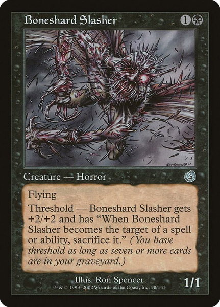 Boneshard Slasher trading card from Torment Boneshard Slasher - Torment Magic: The Gathering trading card