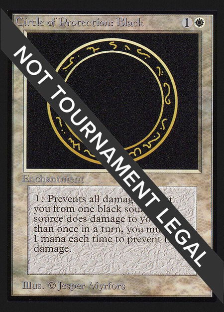 Circle of Protection: Black (CE) - Collector's Edition Magic: The Gathering trading card