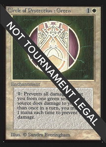 Circle of Protection: Green (CE) - Collector's Edition (CED) #12 - Common Magic: The Gathering Trading Card