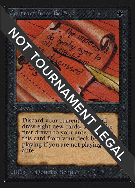 Contract from Below (CE) - Collector's Edition Magic: The Gathering trading card