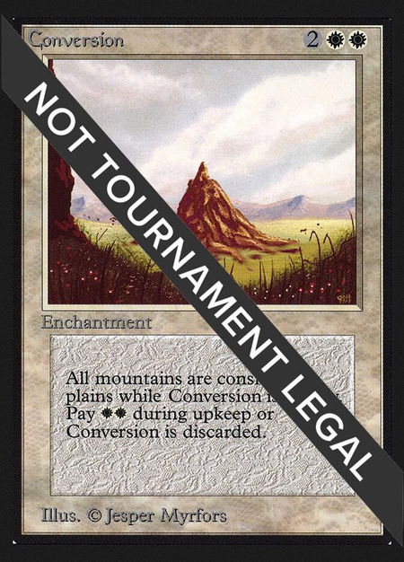 Conversion (CE) trading card from Collector's Edition Conversion (CE) - Collector's Edition Magic: The Gathering trading card