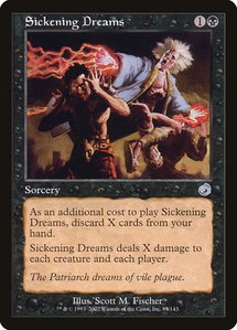 Sickening Dreams - Torment (TOR) #83 - Uncommon Magic: The Gathering Trading Card