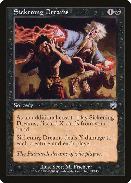 Sickening Dreams - Torment Magic: The Gathering trading card