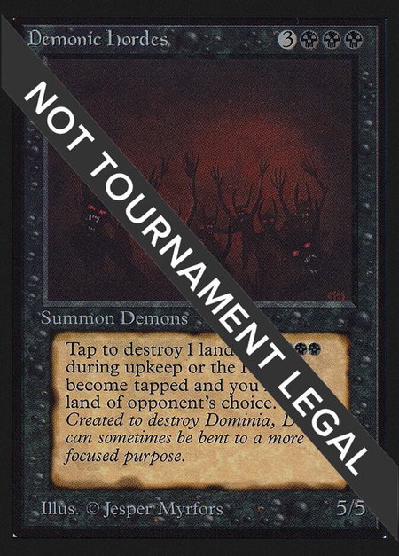 Demonic Hordes (CE) - Collector's Edition Magic: The Gathering trading card