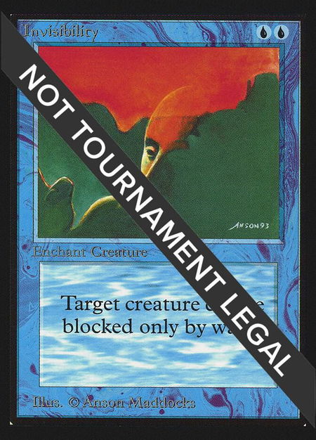 Invisibility (CE) trading card from Collector's Edition Invisibility (CE) - Collector's Edition Magic: The Gathering trading card