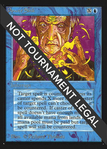 Power Sink (CE) trading card from Collector's Edition Power Sink (CE) - Collector's Edition Magic: The Gathering trading card