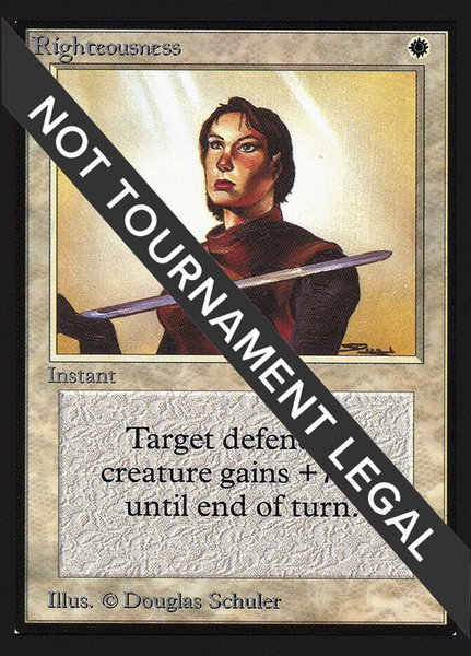 Righteousness (CE) trading card from Collector's Edition Righteousness (CE) - Collector's Edition Magic: The Gathering trading card