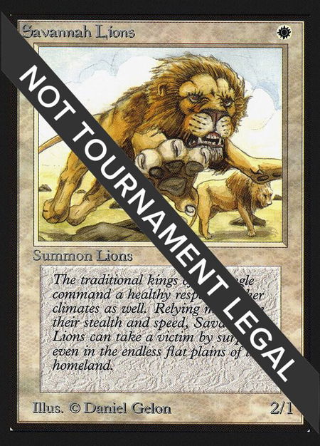 Savannah Lions (CE) trading card from Collector's Edition Savannah Lions (CE) - Collector's Edition Magic: The Gathering trading card
