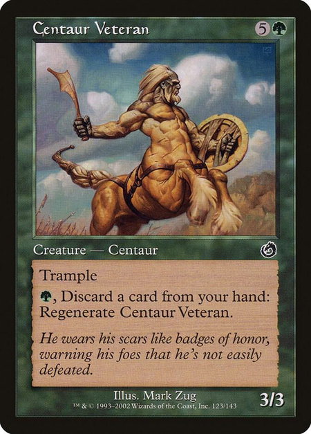 Centaur Veteran - Torment Magic: The Gathering trading card