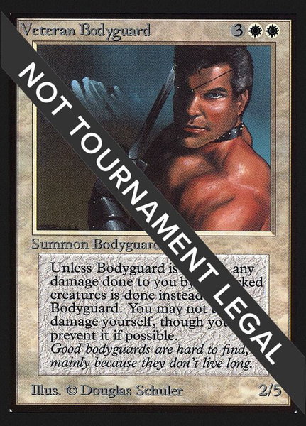 Veteran Bodyguard (CE) - Collector's Edition Magic: The Gathering trading card