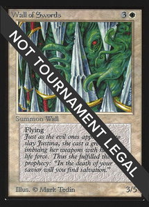 Wall of Swords (CE) - Collector's Edition (CED) #43 - Uncommon Magic: The Gathering Trading Card