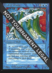 Wall of Water (CE) - Collector's Edition (CED) #91 - Uncommon Magic: The Gathering Trading Card