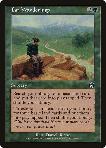 Far Wanderings - Torment Magic: The Gathering trading card