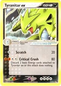 Tyranitar ex (Non-Holo) trading card from POP Series 1 Tyranitar ex (Non-Holo) - POP Series 1 Pokémon trading card