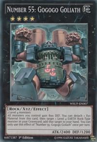 Number 55: Gogogo Goliath trading card from World Superstars Number 55: Gogogo Goliath - World Superstars YuGiOh trading card