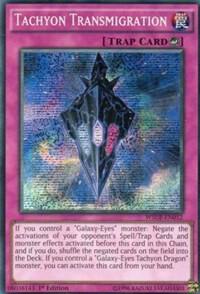 Tachyon Transmigration trading card from World Superstars Tachyon Transmigration - World Superstars YuGiOh trading card