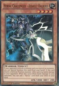 Heroic Challenger - Assault Halberd - World Superstars (WSUP) #WSUP-EN016 - Super Rare YuGiOh Trading Card
